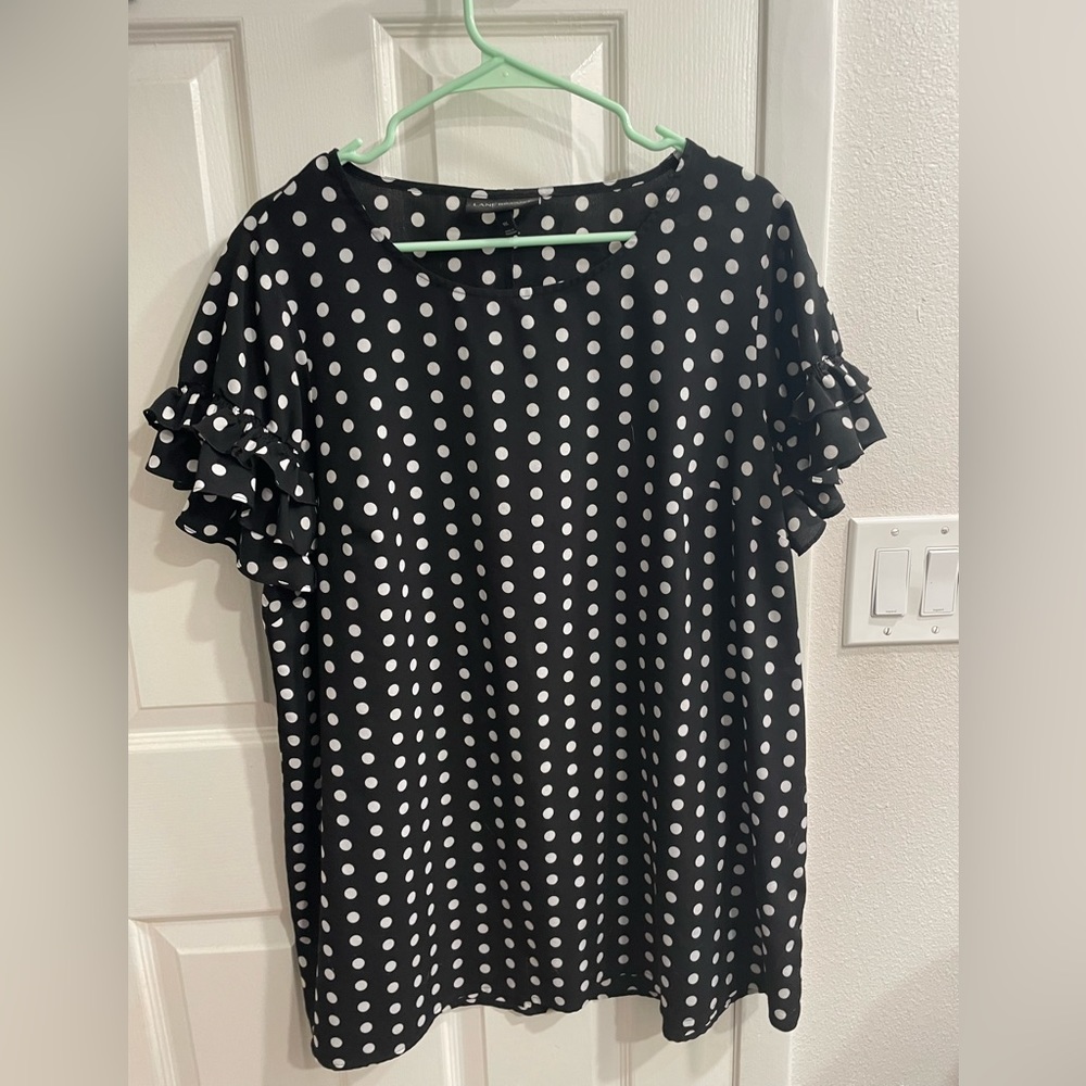 Lane Bryant Polka Dot Blouse- Size 16